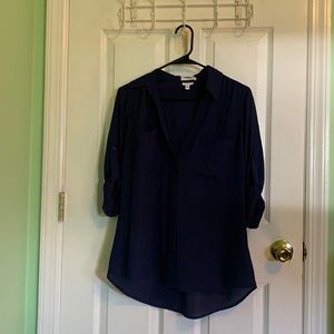 EXPRESS Portofino Slim Fit Blouse